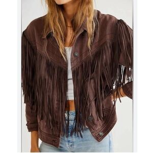 Free People After Hours Fringe Jacket